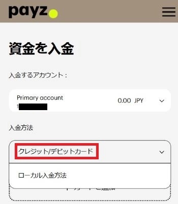 Payz クレジットカード