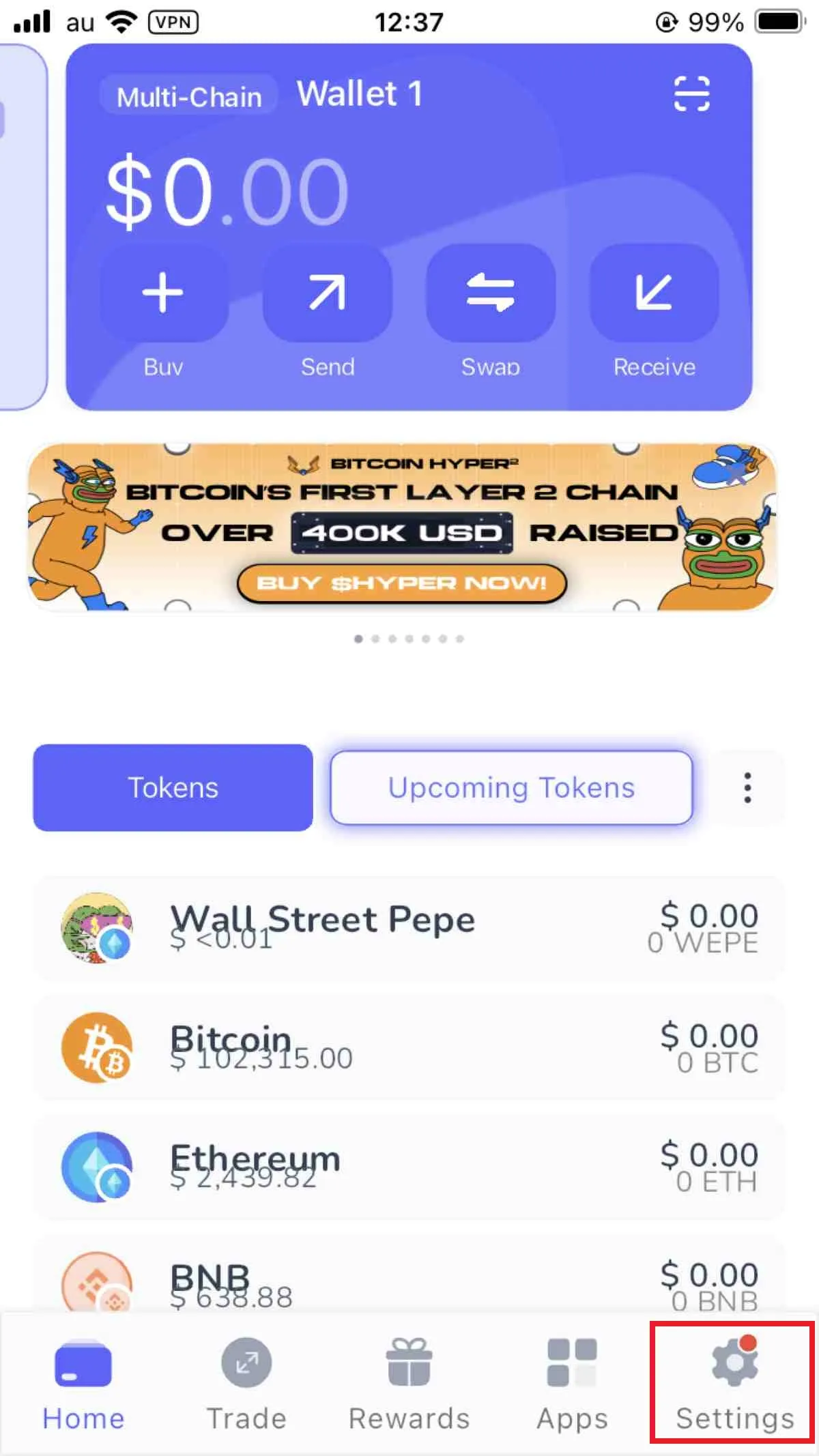 Best Wallet2段階認証①