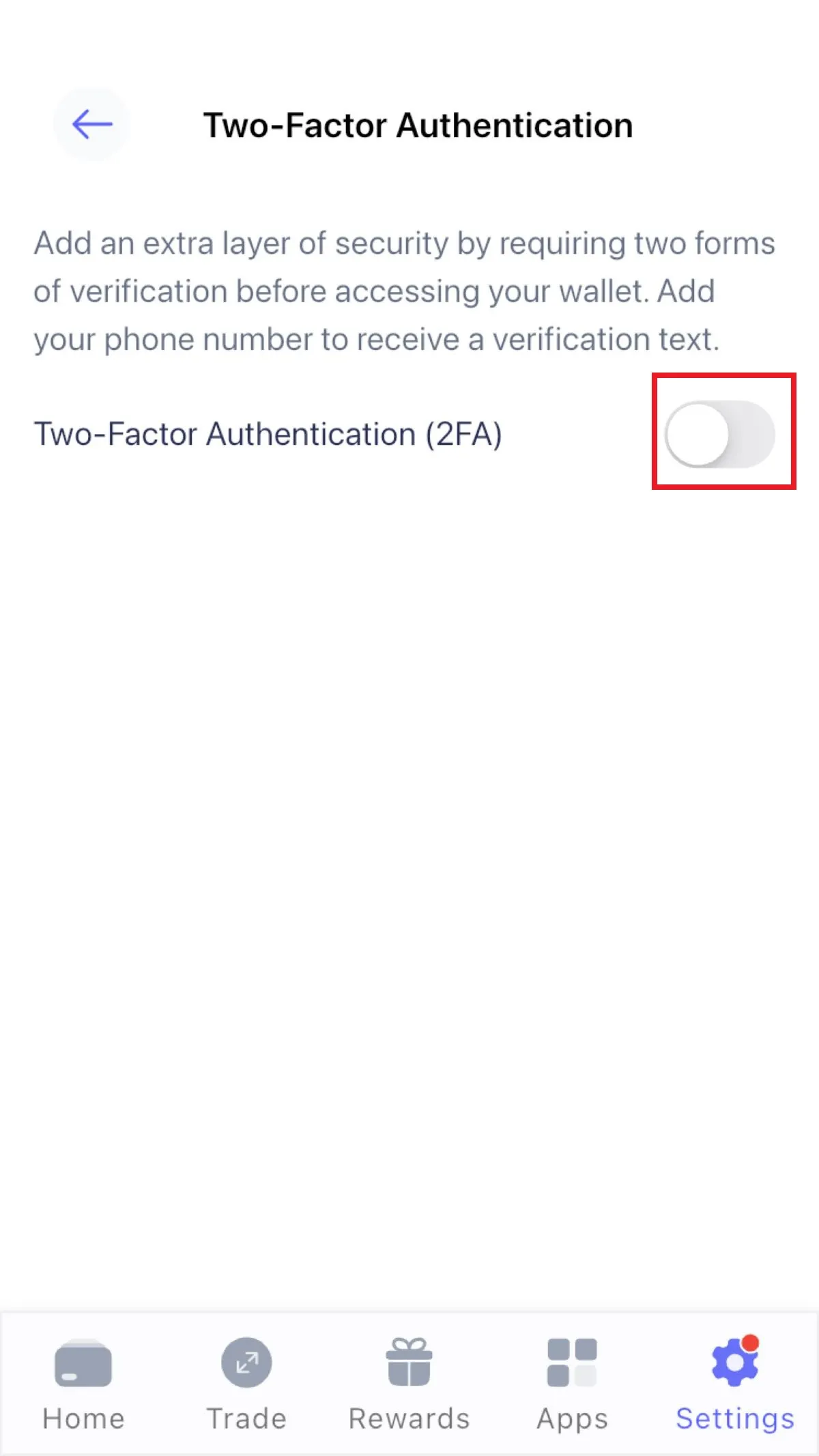 Best Wallet2段階認証③