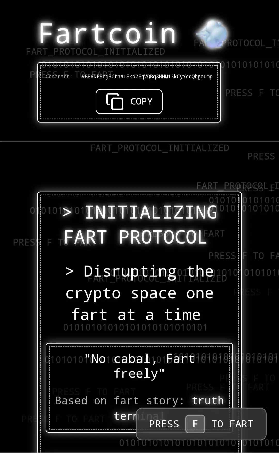 Fartcoin（FARTCOIN）公式サイト
