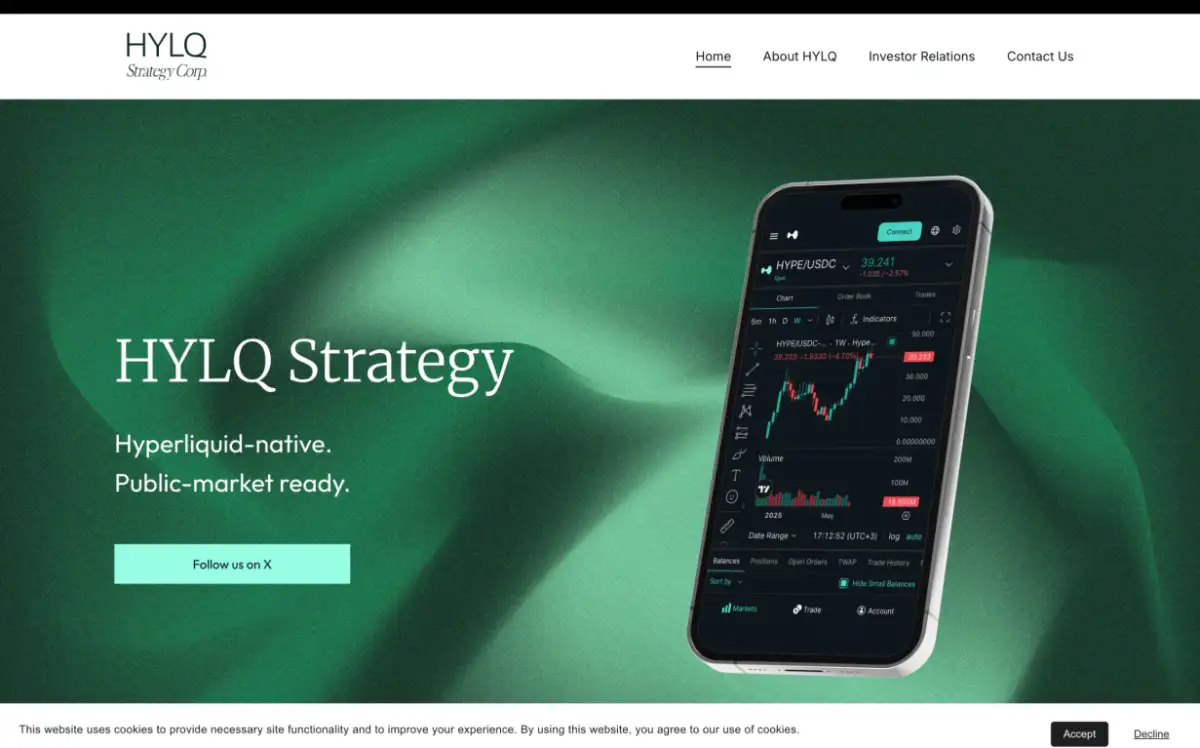 ハイパーリキッド・ストラテジー（HYLQ Strategy Corp. / CSE：HYLQ）サイト