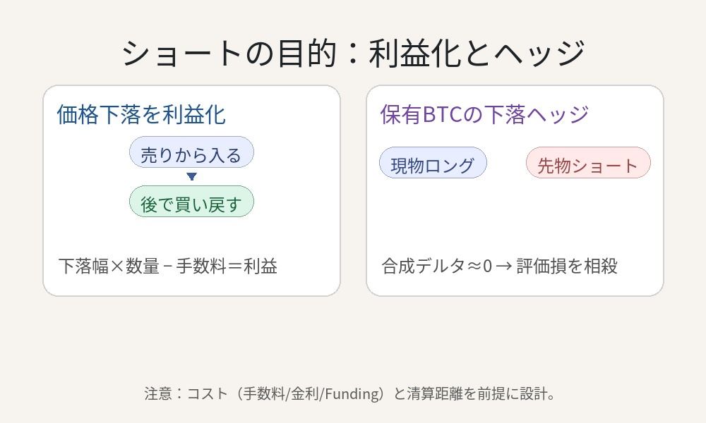 ビットコイン空売りの目的